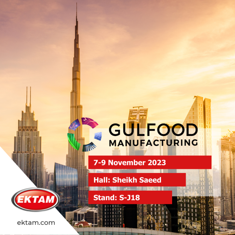 We will be waiting for you at GULFOOD MANUFACTURING in Dubai!